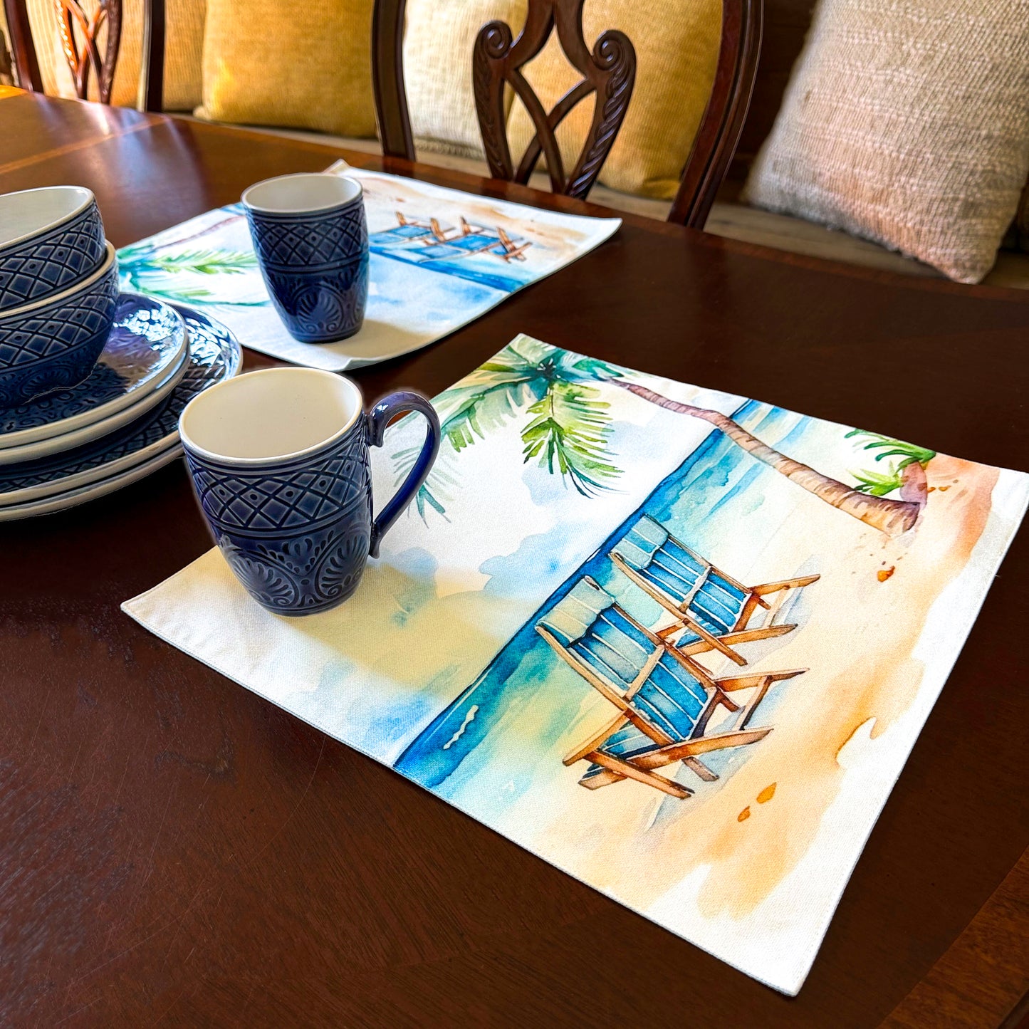 Florida Beach Placemats Set