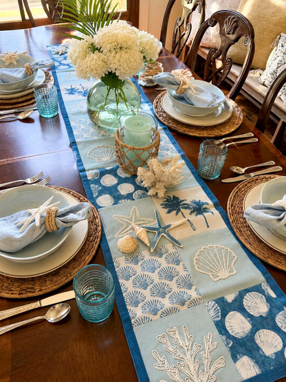Seashell Patchwork Table Runner